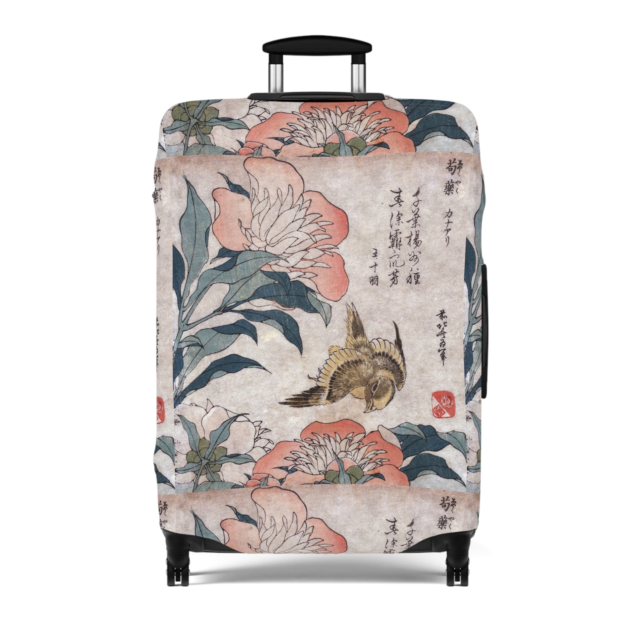 Japanese Floral Luggage Cover - Stylish Suitcase Protector, Perfect Travel Accessory and Ideal Gift for Adventurers - Rosetta Creative Boutique